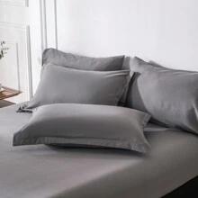 5/7-Piece Solid Colour Checkered Bed Comforter Sets Queen - Soft Microfiber, Lightweight, All-Season, Twin/Full/Queen/King Size Bed In A Bag, Quilt Set With Breathable Fabric And Easy Care,Summer Bedding Set ,Ideal Gift. - 深灰色 - 查看 7
