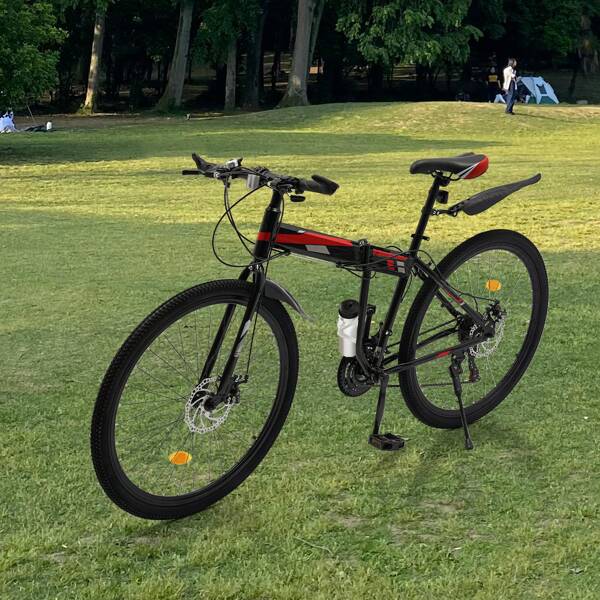 YUNRUX 26-Zoll MTB Fahrräder Klappfahrrad 21-Gang Mountainbike Herren Jugend Fahrrad Unisex Erwachsene Fahrrad MTB Faltrad