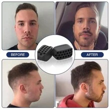 Entrenador de mentón y mandíbula, entrenador de músculos faciales para fitness, máquina de ejercicio de masticación con soportes de silicona