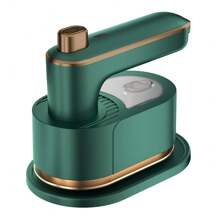1 pieza Plancha eléctrica mini que no daña la ropa, de uso en seco y húmedo, conveniente de transportar, plancha de vapor para viajes, con giro, color aleatorio