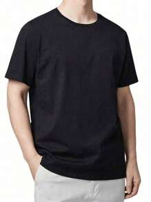 Anime T-Shirt Sasuke Narut0 Otaku 100% Cotton Plus Size Yarn 30.1 - 黑色 - 查看 4