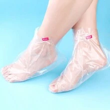 100/200pcs/Pack Disposable Transparent Foot Mask Sleeve - Clear - View 5