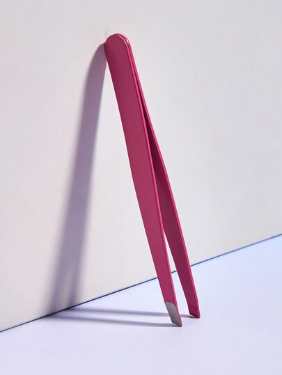 1 pezzo Pinzette professionali in acciaio inossidabile - Pinzette oblique per rimozione dei peli del viso per donne e uomini - Pinzette di precisione per peli incarniti, trucco, economiche, decorazione della stanza, vanità, viaggio, camera da letto, accessori per il trucco, pinzette