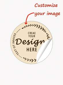 3cm/4cm/5cm/6cm/7cm/8cm 100-2000pcs Personalized Labels - Custom Stickers Bulk | Customized Photo Logo Text Stickers, Waterproof Vinyl Labels, Suitable For Small Business, Gifts, Party Favors, Personalized Gift Ideas, Wedding Favors, Birthday Gifts, Die-Cut Stickers - Multicolor - View 2