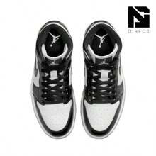 Jordan 1 Mid Panda (Women's) – Men's /Women's Lifestyle Sneakers – Shose For Man/Woman-Vintage-Spring Summer-Inspired Running Shoes, Shock-Absorbing Comfort, Gym To Streetwear-Black To School – DV0991 101 - WHITE/BLACK/WHITE - View 4