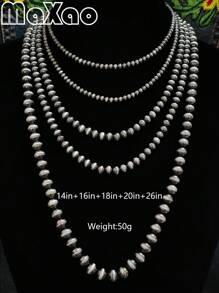 Vintage European & American Bohemian Style Turquoise Necklace For Women, Suitable For Party, Travel, Gift For Festivals & Anniversaries. Please Share Photo Review If You Like The Product.