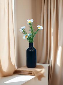 1PC Elegant Resin Simple Cylindrical Vase For Home Decor - Perfect For Flowers, Coffee Tables, And Office Decorations - Ideal Small Flower Vase For Living Rooms, Bedrooms, And TV Stands - A Beautiful Birthday Or Festival Gift