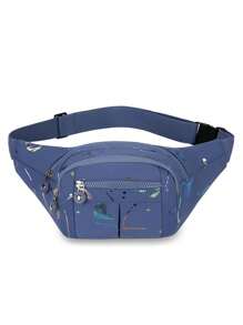 Bolsa de cintura multifuncional y de gran capacidad, resistente al agua, unisex, duradera para uso empresarial y en sitios de construcción (patrón cortado al azar) - Multicolor - Ver 14