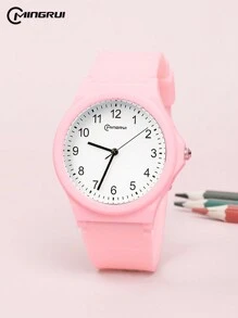 MINGRUI Jam Tangan Quartz Tahan Air 3ATM Klasik Ins Fashion, Tahan Guncangan dan Jatuh, Cocok untuk Pelajar, Remaja, Hadiah, dan Dekorasi Kampus - Putih - View 13