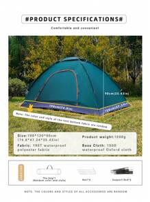 1 pieza Carpa cómoda para 1-3 personas, fácil de montar, plegable, amigable con el almacenamiento, a prueba de lluvia, con protección solar, a prueba de mosquitos, con malla, varios tamaños