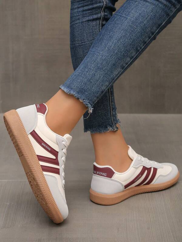 Women's Summer Casual Soft Bottom Non-Slip Splicing Color Outdoor Sports Shoes, Spring/Autumn New Design
