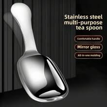 1pc Stainless Steel Sturdy High-Quality Short-Handled Tea Spoon/Coffee Dessert Spoon Back To School