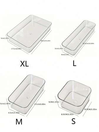 1pc Acrylic Desktop Storage Display Box, Multifunctional Vanity Organizer Box For Makeup, Skincare, Snacks, Transparent Drawer Type Desk Storage Box Gifts For Women Sun Travel Cool