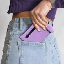 JBNG Pink Smell Proof Pouch Bag PU Leather Airtight Bag For Home And Travel Pocket Size Bag For Her