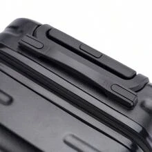 20/24 英寸随身行李万向轮行李箱，轻便硬壳旅行箱，耐用防刮，静音轮子，可拆卸，非常适合旅行、商务旅行、大学、学校书包、学校配件、学校用品 - 黑色 - 查看 7