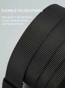 3/2/1pc New Men's Casual Nylon Belt Tactical Quick Release Buckle Outdoor Training Pants Belt Workwear Belt Summer, School