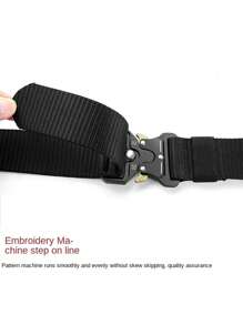 3/2/1pc New Men's Casual Nylon Belt Tactical Quick Release Buckle Outdoor Training Pants Belt Workwear Belt Summer, School
