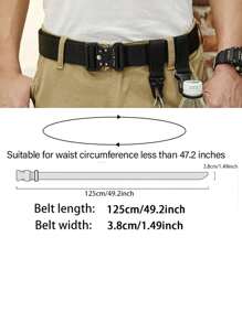 3/2/1pc New Men's Casual Nylon Belt Tactical Quick Release Buckle Outdoor Training Pants Belt Workwear Belt Summer, School