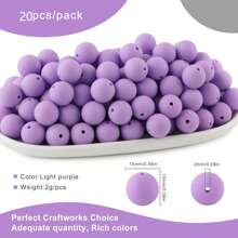 30 peças/20 peças 12mm/15mm Contas de Silicone, Usadas para Fabricação de Chaveiros, Contas Solta de Silicone para Fabricação de Pulseiras e Colares, e Contas de Silicone Circular para Canetas