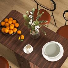 HOMCOM Folding Dining Table For 4-6, Rolling Drop Leaf Table With Storage Drawers, Cabinet And Open Shelf, Extendable Kitchen Table On Wheels - 棕色 - 查看 9