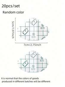 60 miếng bảo vệ gót chân bằng gel, miếng dán vỉ dính cho miếng lót gót chân, miếng dán giày, miếng đệm giảm đau & chăm sóc chân, túi, hộp đựng, đồ lưu trữ - Nhiều màu - Xem 2