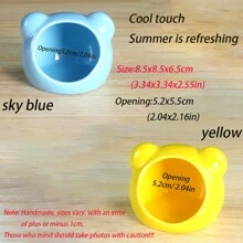 1pc Mini Ceramic Pet Sleeping Nest, Hamster House Cave For Cooling In Summer, Suitable For Baby Hamsters, Roborovskii Hamsters (Product Size: Approx. 8.5x8.5x6.5cm, Entrance Diameter: Approx. 5.2cm) - Multicolor - View 4