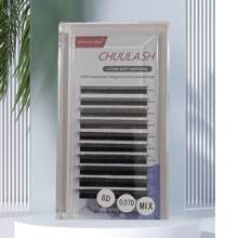 CHUULASH 8D W 形睫毛，超柔软混合款式，飘逸效果，专业睫毛艺术家使用，10 排/包 - D - 查看 7