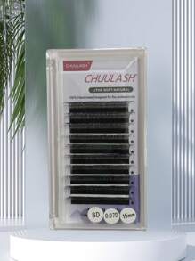 CHUULASH 8D W 形睫毛，超柔软混合款式，飘逸效果，专业睫毛艺术家使用，10 排/包 - D - 查看 14