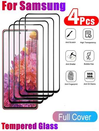 4pcs Phone Tempered Film Compatible With Samsung