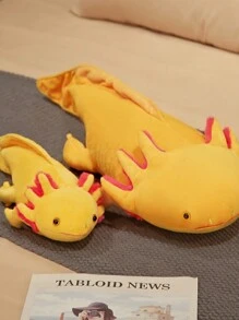 Gran almohada de peluche de ajolote, juguetes de peluche de animales Kawaii, peluches de ajolote rosa, peluches blandos, almohada de peluche suave para regalos de festivales, decoraciones romanas, almohada enorme, almohada de elefante, sudadera con capucha de ajolote