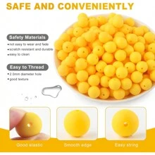 30 peças/20 peças 12mm/15mm Contas de Silicone, Usadas para Fabricação de Chaveiros, Contas Solta de Silicone para Fabricação de Pulseiras e Colares, e Contas de Silicone Circular para Canetas