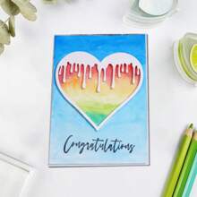 1 件独特的心形金属切割模具，碳钢模板，适用于 DIY 剪贴簿、相册、卡片制作和纸工艺品、家居装饰，耐用且易于使用，非常适合工匠和卡片制作者