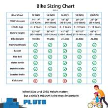 HILAND Pluto Kids Bike 12 14 16 18 20 Inch Children's Bicycle For Boys Girls Age 3-12 Years, Kids' Bicycles With Light Up Training Wheels, Multiple Colors - 粉色 - 查看 9