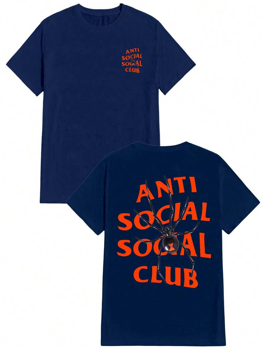 Men T-Shirts - 藏蓝色 - 查看 1