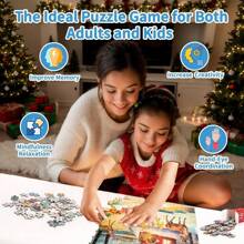 Puzzle Advent Calendar 2024 - Christmas Advent Calendar 2024, Advent Calendar Puzzle 1008 Pieces, 24 Days Christmas Countdown Advent Calendar 2024, Santa Claus Puzzle For Adults - 綠色 - 查看 1