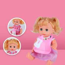 Juego De Guardería Completo Con Carriola Niña y Niño - Rosa Roja - Ver 3