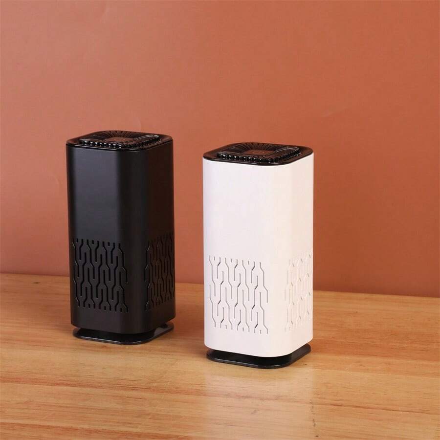 1 件车载空气净化器，空气清新剂去除异味，甲醛净化器，USB 供电，多色氛围灯，小巧大净化，多种颜色可选，自动除臭，杀菌，适用于大多数车型 - 白色 - 查看 1