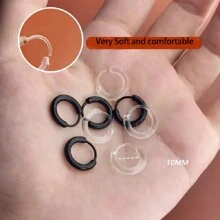 2 件/套 亚克力耳环圈 抗过敏耳洞穿刺耳洞耳钉 适合愈合期