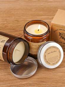 经典大罐香味蜡烛，单芯香薰蜡烛，燃烧时间超过 60 小时，送给朋友的圣诞礼物，新年礼物，生日礼物，送给男朋友和女朋友的情人节礼物 - 彩色 - 查看 4