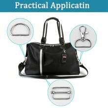 60 pièces Mousquetons pivotants de 1 pouce et jeu d'anneaux en D, accessoires de quincaillerie pour porte-clés DIY, boucles coulissantes pour sacs, laisses pour animaux de compagnie, sangles de tour de cou et projets de couture, conception à mouvement fluide à 360 degrés