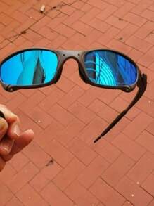 METAL MODEL Inspire Juliet Double XX Metal Squared Sunglasses - 淺藍色朱朱 - 查看 1