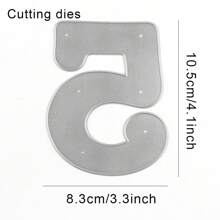 Big Size 0-9 Numbers Cutting Dies And Plastic Stencils Set For DIY Scrapbooking Album Card Making Decoration Paper Craft - Multicolor - View 15