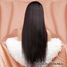 360 Lace Frontal Wig With Invisible Strap PrePluck Hidden Strap Raw Straight Hair Lace Front Human Hair Vietnamese Invisistrap Wigs - Natural Black - 查看 11