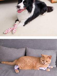1 Pc Non-Woven Self-Adhesive Pet Wrap Bandage For Outdoor Use, Suitable For Feet Protection, Simple Bandaging, Sports Protection, Joint Protection, Features: Elastic Stretch, Comfortable Breathable, Compression Protection, Non-Stick To Fur, Self-Adhesive Easy Tear, Material: Non-Woven Fabric, Suitable For All Dog Breeds, Size: 5*450cm, 7.5*450cm, 10*450cm