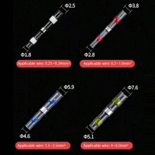 50/100/200/500 件防水热缩管带焊接绝缘电线端子对接接头焊接电连接器套件 - Box - 查看 3