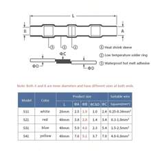 50/100/200/500 件防水热缩管带焊接绝缘电线端子对接接头焊接电连接器套件 - Box - 查看 6