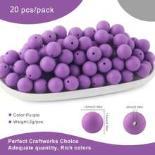 30 peças/20 peças 12mm/15mm Contas de Silicone, Usadas para Fabricação de Chaveiros, Contas Solta de Silicone para Fabricação de Pulseiras e Colares, e Contas de Silicone Circular para Canetas