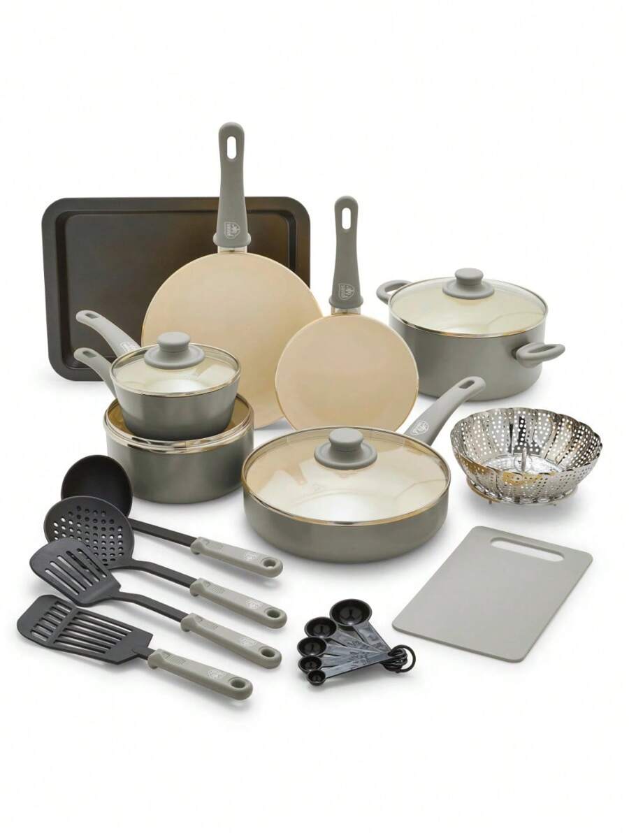 The 12-Piece Cream-Colored Dinnerware Set With A Matte Finish: Adding A Warm And Cozy Touch To Your Dining Time - Gray - View 1
