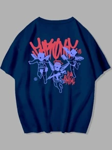 Men T-Shirts - 藏蓝色 - 查看 2