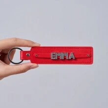 Personalisierter Acryl Mehrfarbiger Buchstaben Schlüsselanhänger, bestes Weihnachtsgeschenk, Geburtstagsüberraschung für Familie und Freunde, Leder Schlüsselanhänger, Acryl Namenspersonalisierung, Herbst/Winter Feiertags Geschenk, Überraschung für Lieblingsmenschen